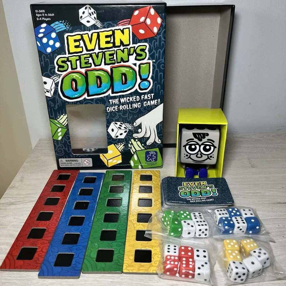 Even Steven's Odd Dice Game COMPLETE Educational Insights 2013 Family Friends